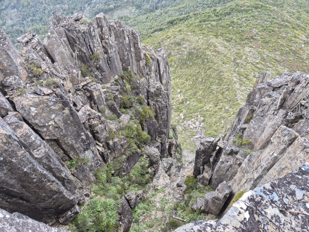 Mt Manfred cliffs from above