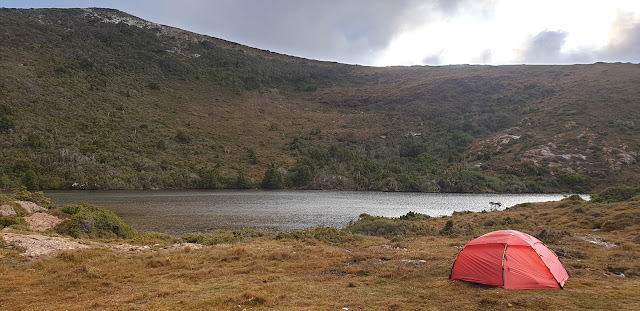 Red tent at Ooze Lake