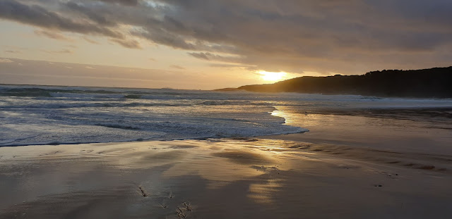 Osmoridium Beach sunset