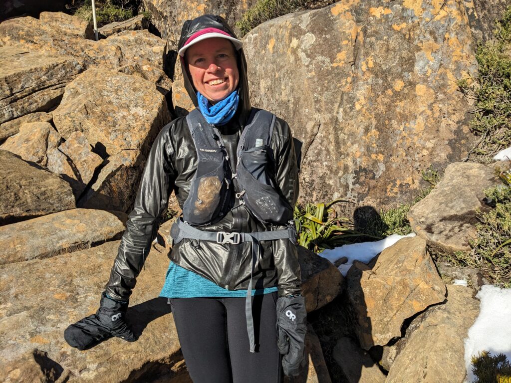 Injured arm in fast pack sling