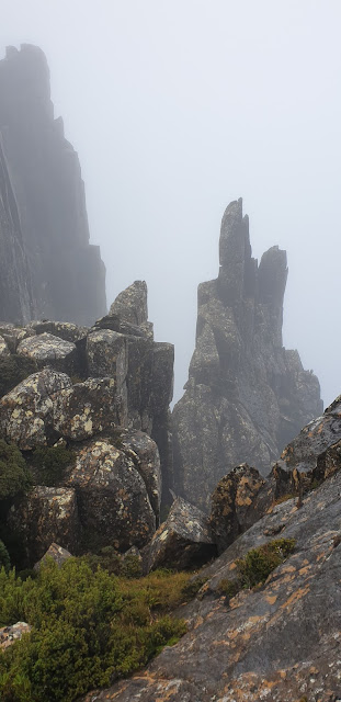 Dolerite spires on Precipitous Bluff