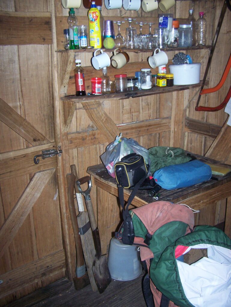 Inside Wadleys Hut