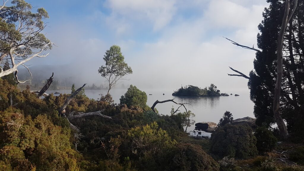 Lake Windermere emerges from the mist